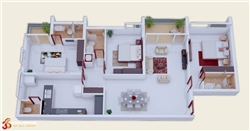 Top 20 mẫu thiết kế nội thất căn hộ chung cư 3 phòng ngủ tiện nghi