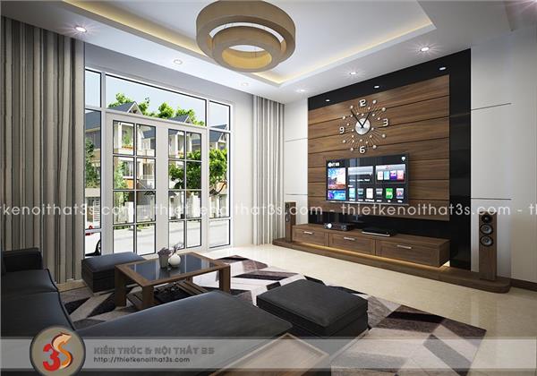 Thiết kế nội thất biệt thự 1 tầng hiện đại tại TP. Yên Bái