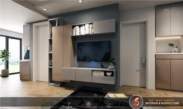 Thiết kế nội thất căn hộ 2 phòng ngủ 70m2 phong cách hiện đại tại Lạc Long Quân