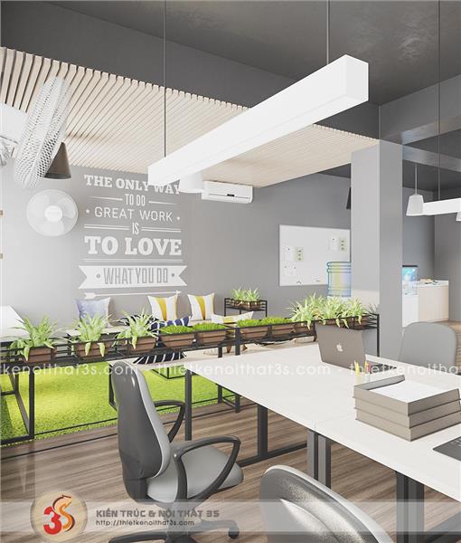 Thiết kế nội thất văn phòng 90m2 - Tại Phạm Tuấn Tài