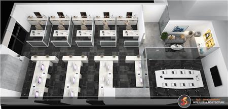 Thiết kế nội thất văn phòng 140m2 phong cách hiện đại - IDMC