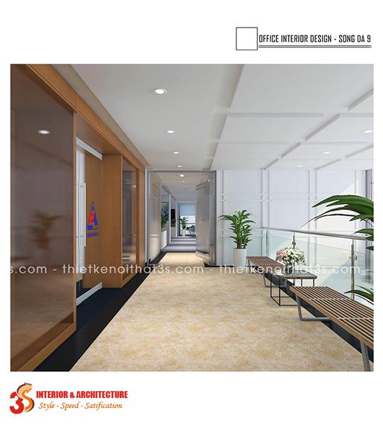 Thiết kế và Thi công nội thất văn phòng Sông Đà 9