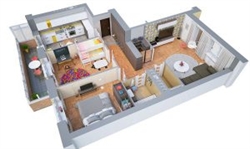 40 mẫu thiết kế nội thất chung cư 2 phòng ngủ
