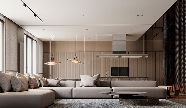 Phong cách Contemporary trong thiết kế nội thất nhà liền kề