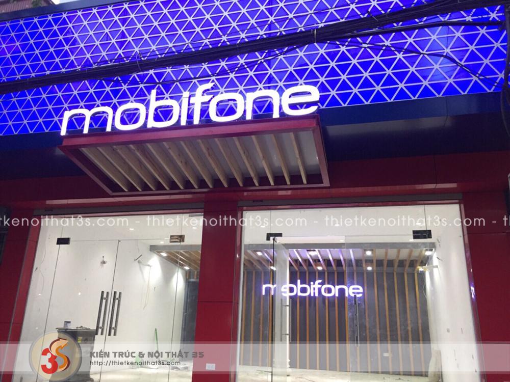 Thi công nội thất showroom Mobifone Vân Đình